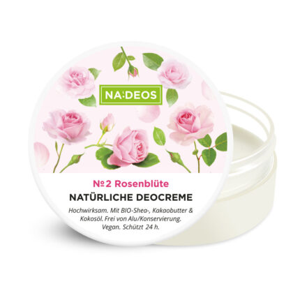 Produktfoto Deocreme Rosenbluete-Packshot von NADEOS