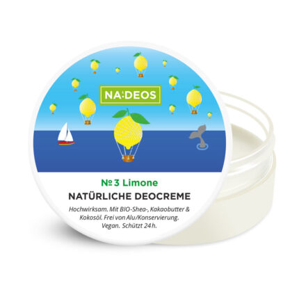 Produktfoto Deocreme Limone-Packshot von NADEOS